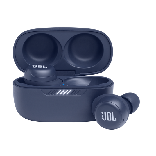 JBL Live Free NC+ TWS - Blue - True wireless Noise Cancelling earbuds - Hero